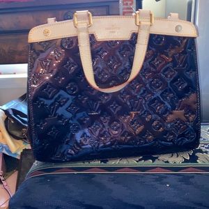 Louis Vuitton Amarante Monogram Vernis Brea PM bag